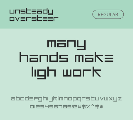 알파벳 영어 폰트 사람없음 OTF 레귤러체 낱개폰트 설치폰트 디자인서체 영문폰트 Typodermic_서체 unsteadyoversteer_서체 문자 파일형식