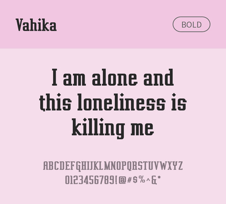 알파벳 영어 폰트 사람없음 OTF 볼드체 낱개폰트 설치폰트 디자인서체 영문폰트 Typodermic_서체 슬랩세리프체 vahika_서체 문자 파일형식