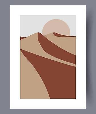 EPS 해외이미지 디자인 백그라운드 일러스트 추상 산 사람없음 갈색 그림 미니멀 해외일러스트 컬러 무늬 파일형식 벡터 이미지허브