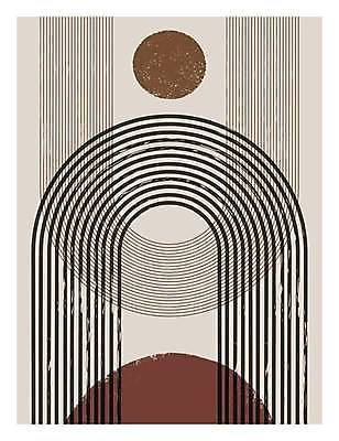 EPS 해외이미지 디자인 백그라운드 무늬 곡선 일러스트 추상 사람없음 갈색 원형 라인아트 그림 미니멀 해외일러스트 도형 선 컬러 파일형식 벡터 이미지허브