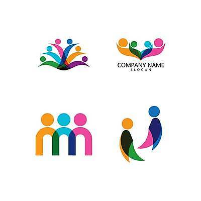 EPS 해외이미지 일러스트 협력 사람모양 함께함 사람없음 컬러풀 심볼 커뮤니티 해외일러스트 모양 컬러 컨셉 파일형식 벡터 이미지허브