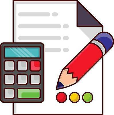 EPS 해외이미지 일러스트 사람없음 금융 연필 계산기 문서 해외일러스트 문구용품 학용품 경제 필기구 장비 파일형식 벡터 이미지허브