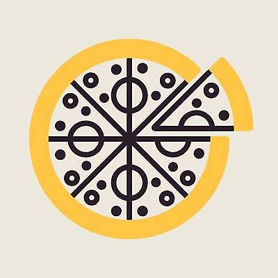 EPS 해외이미지 일러스트 피자 사람없음 노란색 피자조각 해외일러스트 컬러 조각 패스트푸드 서양음식 파일형식 벡터 이미지허브