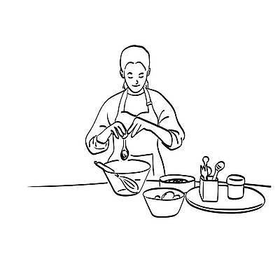 EPS 해외이미지 여자 음식 백그라운드 라인일러스트 일러스트 요리 한명 들기 상반신 성인 계란 요리사 신선 사발 라인아트 손그림 핸드메이드 성인여자한명만 해외일러스트 직업 1 선 모션 사람 알 사기그릇 여자한명만 성인여자만 파일형식 벡터 이미지허브