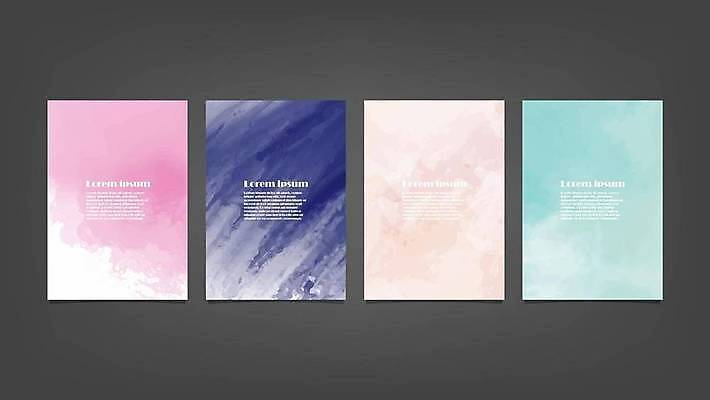 EPS 해외이미지 디자인 배너 백그라운드 일러스트 추상 사람없음 세로 세트 해외일러스트 무늬 파일형식 벡터 이미지허브