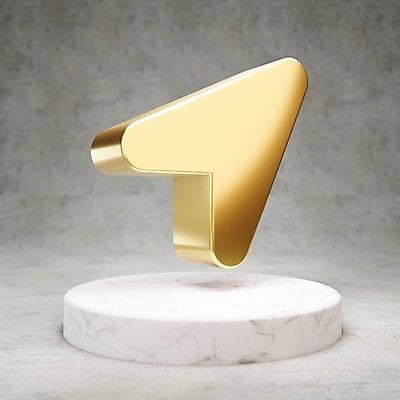 JPG 해외이미지 일러스트 화살 사람없음 3D 디지털 금색 가리킴 황금 심볼 광택 해외일러스트 컬러 손짓 디지털합성 파일형식 이미지허브