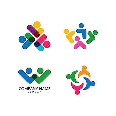 EPS 해외이미지 일러스트 협력 사람모양 함께함 사람없음 컬러풀 심볼 커뮤니티 해외일러스트 모양 컬러 컨셉 파일형식 벡터 이미지허브