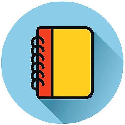 EPS 해외이미지 디자인 일러스트 비즈니스 나선형 그림자 책 사무실 다이어리 쪽지 공책 웹 플랫 심볼 주소 해외일러스트 무늬 인터넷 문구용품 사무용품 파일형식 벡터 이미지허브