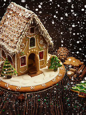 포토 JPG 해외이미지 크리스마스 실내 사람없음 쿠키 눈 과자집 크리스마스트리모양쿠키 나무배경 해외포토 자연요소 기념일 백그라운드 날씨 디저트 내부 파일형식 이미지허브