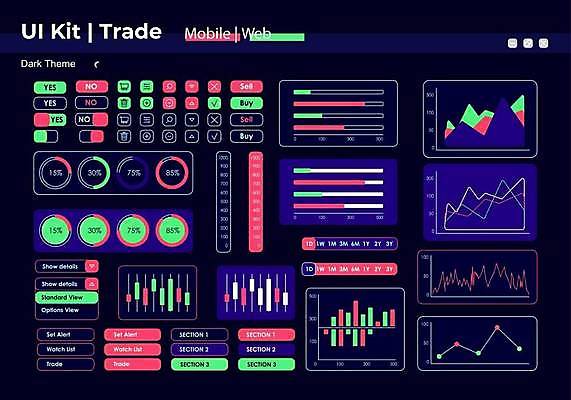 EPS 해외이미지 일러스트 그래프 사람없음 설정 UI 엘리먼트 해외일러스트 파일형식 벡터 이미지허브