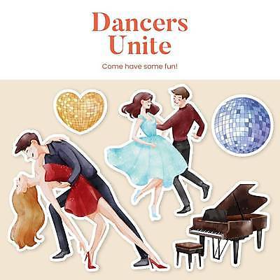 EPS 해외이미지 전신 여자 남자 스티커 일러스트 여러명 성인 팔짱 하트 춤 잡기 손그림 미러볼 그랜드피아노 커플댄스 살사댄스 엘리먼트 탱고 성인만 해외일러스트 모양 다수 모션 문화예술 사람 장식 피아노 파일형식 벡터 이미지허브