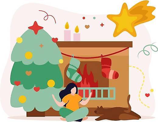 EPS 해외이미지 여자 어린이 크리스마스장식 크리스마스 겨울 일러스트 촛불 한명 라이프 크리스마스트리 고양이 유성 벽난로 크리스마스양말 소녀한명만 오너먼트 해외일러스트 1 계절 기념일 초 포유류 양말 사람 생활 반려동물 여자한명만 소녀만 파일형식 벡터 이미지허브