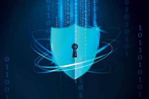 EPS 해외이미지 백그라운드 일러스트 자물쇠 사람없음 파란색 디지털 보호 사이버 보안 개인정보 방패모양 이진수 홀로그램 해외일러스트 모양 컬러 컨셉 안전 정보 방패 파일형식 벡터 이미지허브
