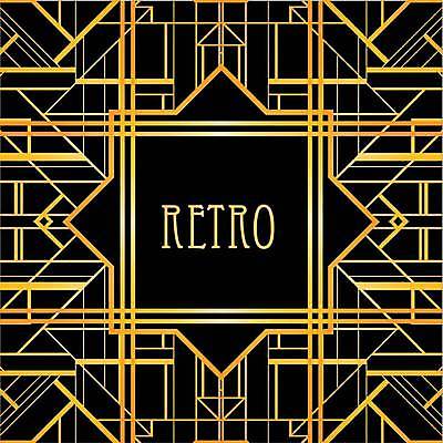 EPS 해외이미지 디자인 백그라운드 일러스트 프레임 미술 사람없음 검은색 금색 해외일러스트 컬러 문화예술 파일형식 벡터 이미지허브