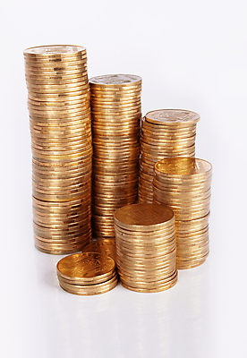 포토 JPG 해외이미지 스튜디오촬영 사람없음 금색 동전탑 해외포토 컬러 실내 쌓기 동전 파일형식 이미지허브