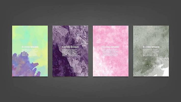 EPS 해외이미지 디자인 배너 백그라운드 일러스트 추상 사람없음 세로 세트 해외일러스트 무늬 파일형식 벡터 이미지허브