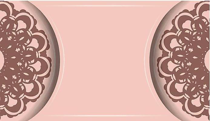 EPS 해외이미지 문양 분홍색 일러스트 프레임 사람없음 원형 화려 고급 빅토리아 카피스페이스 해외일러스트 도형 컬러 컨셉 공백 파일형식 벡터 이미지허브