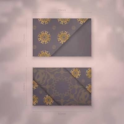 EPS 해외이미지 디자인 백그라운드 패턴 일러스트 명함 사람없음 세트 갈색 고급 만다라 목업 해외일러스트 컬러 컨셉 무늬 파일형식 벡터 이미지허브