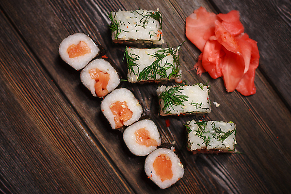 포토 JPG 해외이미지 사람없음 하이앵글 롤스시 생강초절임 일본음식 해외포토 음식 뷰포인트 초밥 절임 파일형식 이미지허브