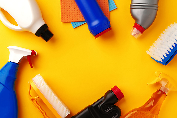 포토 JPG 해외이미지 프레임 실내 사람없음 청소도구 세제 오브젝트 노란배경 청소용솔 플랫레이 해외포토 백그라운드 내부 노란색 도구 플랫 청소 파일형식 이미지허브