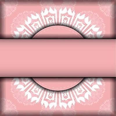 EPS 해외이미지 문양 분홍색 일러스트 프레임 사람없음 화려 고급 빅토리아 카피스페이스 해외일러스트 컬러 컨셉 공백 파일형식 벡터 이미지허브