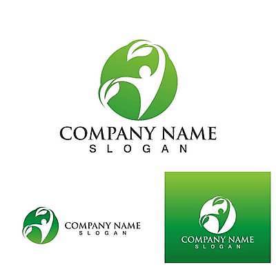 EPS 해외이미지 나무 디자인 잎 일러스트 아이디어 사람모양 사람없음 초록색 심볼 에코 유기농 엘리먼트 미니멀 해외일러스트 모양 식물 웰빙 컬러 컨셉 환경 파일형식 벡터 이미지허브