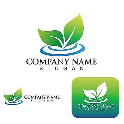 EPS 해외이미지 디자인 잎 일러스트 사람없음 초록색 심볼 에코 유기농 엘리먼트 해외일러스트 식물 웰빙 컬러 환경 파일형식 벡터 이미지허브