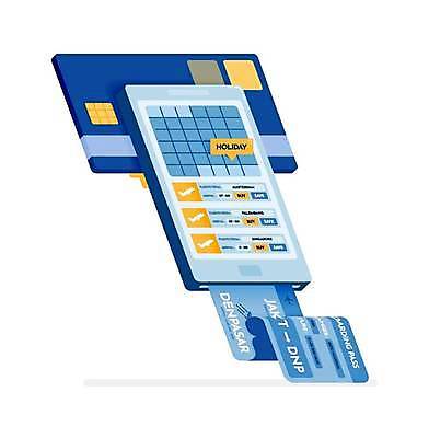 EPS 해외이미지 여행 일러스트 비즈니스 비행기 사람없음 스마트폰 신용카드 티켓 결제 온라인 해외일러스트 항공교통 대중교통 금융 핸드폰 스마트기기 파일형식 벡터 이미지허브