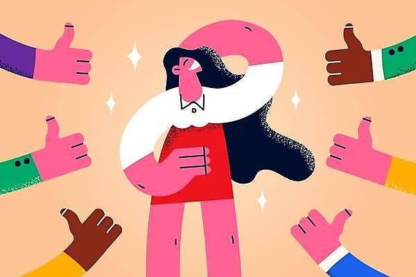 EPS 해외이미지 손 여자 행복 허리손 일러스트 한명 웃음 손짓 상반신 성인 신체부위 기쁨 따봉 명예 긍정적 인기 칭찬 성인여자한명만 해외일러스트 1 감정 포즈 모션 표정 사람 최고 여자한명만 성인여자만 파일형식 벡터 이미지허브