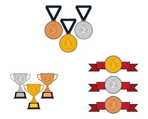 EPS 해외이미지 일러스트 트로피 해외일러스트 상_우승 파일형식 벡터 이미지허브
