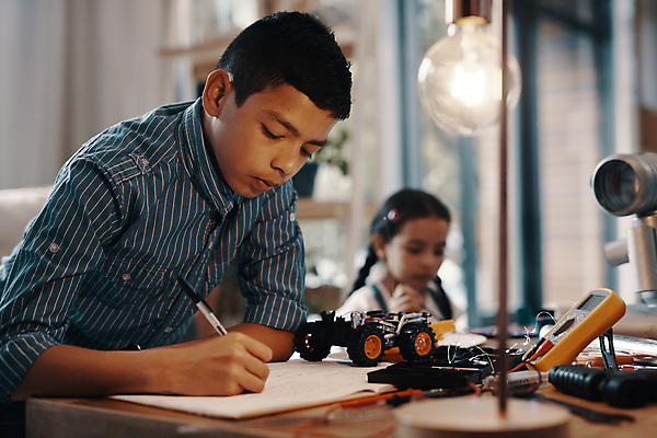 포토 JPG 해외이미지 서양인 여자 남자 어린이 전구 실내 소년 상반신 두명 아웃포커스 기록 자동차모형 어린이만 해외포토 외국인 촬영기법 사람 내부 모형 파일형식 이미지허브