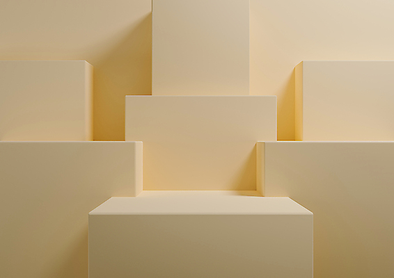 JPG 해외이미지 일러스트 사람없음 3D 사각형 심플 단상 베이지색 해외포토 포토 도형 컬러 디지털합성 파일형식 이미지허브