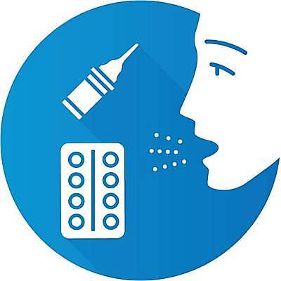 EPS 해외이미지 일러스트 사람없음 파란색 알약 약 얼굴모양 알레르기 해외일러스트 모양 얼굴 컬러 의학 질병 파일형식 벡터 이미지허브