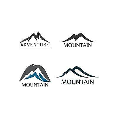 EPS 해외이미지 일러스트 산 사람없음 심볼 해외일러스트 파일형식 벡터 이미지허브