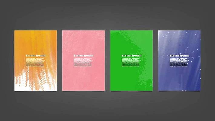 EPS 해외이미지 디자인 배너 백그라운드 일러스트 추상 사람없음 세로 세트 해외일러스트 무늬 파일형식 벡터 이미지허브