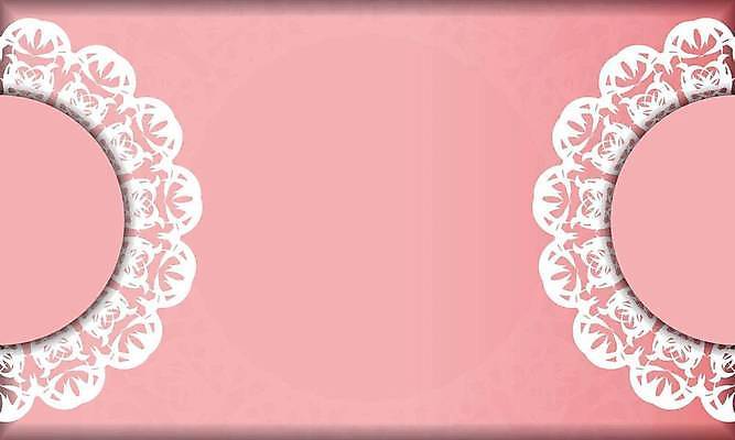 EPS 해외이미지 문양 분홍색 일러스트 프레임 사람없음 화려 고급 빅토리아 카피스페이스 해외일러스트 컬러 컨셉 공백 파일형식 벡터 이미지허브