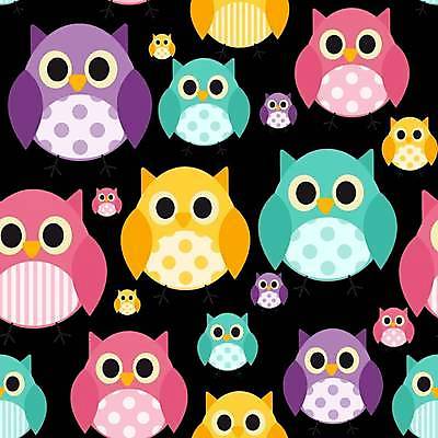 EPS 해외이미지 패턴 일러스트 사람없음 컬러풀 부엉이 해외일러스트 컬러 무늬 조류 파일형식 벡터 이미지허브