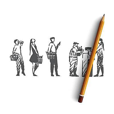 EPS 해외이미지 캐릭터 디자인 잡화 여자 남자 음식 컨셉 돈 일러스트 비즈니스 노동자 피곤 서기 사람 내부 그래픽 세일 바구니 상점 대기 시장 구매 상품 스케치 계산대 고객 책상 서비스 속도 상업 결제 손그림 소매 슈퍼마켓 계산원 고립 마케팅 해외일러스트 일러캐릭터 직업 가구 모션 미술 쇼핑 재산 파일형식 벡터 생활용품 문화예술 금융 경제 오브젝트 이미지허브