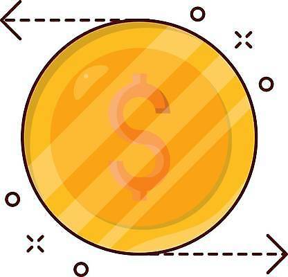 EPS 해외이미지 화살표 돈 일러스트 사람없음 금융 동전 해외일러스트 경제 재산 파일형식 벡터 이미지허브