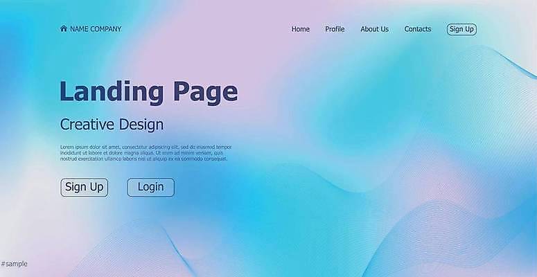 EPS 해외이미지 디자인 하늘색 백그라운드 일러스트 사람없음 그래픽 홈페이지 페이지 그라데이션 인터페이스 해외일러스트 파란색 파일형식 벡터 이미지허브