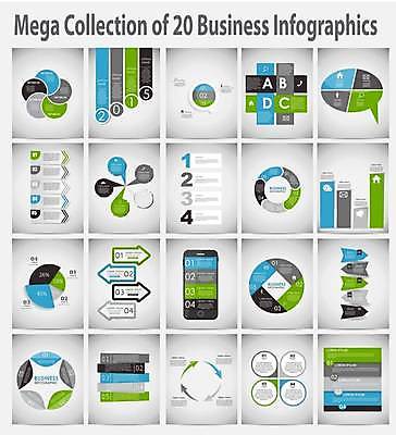 EPS 해외이미지 일러스트 비즈니스 그래프 사람없음 인포그래픽 회색 스마트 해외일러스트 컬러 컨셉 파일형식 벡터 이미지허브