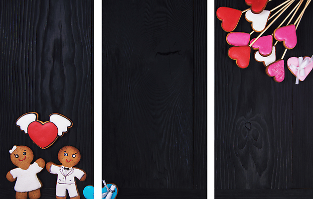 포토 JPG 해외이미지 커플 실내 사랑 사람없음 쿠키 하트 진저맨 진저쿠키 나무배경 해외포토 모양 감정 백그라운드 관계 디저트 내부 파일형식 이미지허브