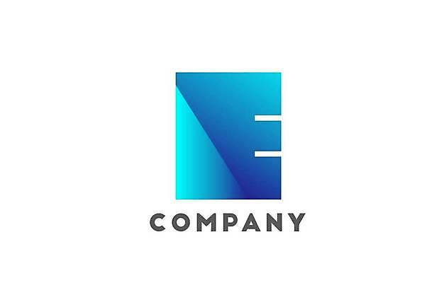 EPS 해외이미지 디자인 알파벳 일러스트 추상 사람없음 파란색 E 심볼 레터링 해외일러스트 영어 컬러 무늬 파일형식 벡터 이미지허브