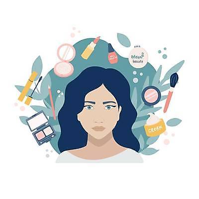 EPS 해외이미지 모델 캐릭터 디자인 여자 얼굴 컨셉 신체 일러스트 비즈니스 건강 사람 유행 상점 웹 화장품 거울 붓 못 화려 팔레트 플랫 상품 만화 가루 볼터치 피부 크림 마스카라 매니큐어 아이섀도 돌봄 스타일 해외일러스트 일러캐릭터 인터넷 모션 신체부위 화장 뷰티 공구 파일형식 벡터 이미지허브