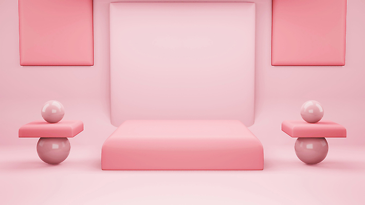 JPG 해외이미지 분홍색 일러스트 사람없음 3D 사각형 원형 심플 단상 해외일러스트 해외포토 포토 도형 컬러 디지털합성 파일형식 이미지허브