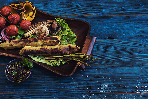 포토 JPG 해외이미지 식재료 방울토마토 실내 사람없음 굽기 양송이 나무쟁반 나무배경 해외포토 백그라운드 토마토 쟁반 내부 목재 버섯 구이 파일형식 이미지허브