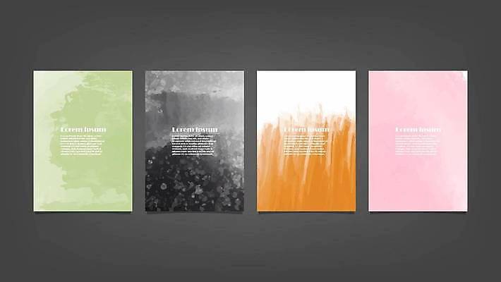 EPS 해외이미지 디자인 배너 백그라운드 일러스트 추상 사람없음 세로 세트 해외일러스트 무늬 파일형식 벡터 이미지허브