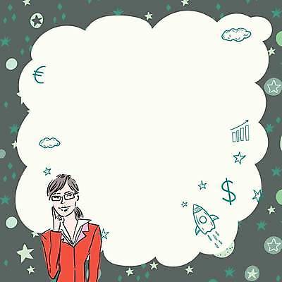 EPS 해외이미지 구름 여자 별 백그라운드 일러스트 비즈니스 그래프 아이디어 한명 상반신 성인 초록색 달러 로켓 유로 성인여자한명만 카피스페이스 해외일러스트 자연요소 1 컬러 컨셉 돈 사람 공백 여자한명만 성인여자만 파일형식 벡터 이미지허브