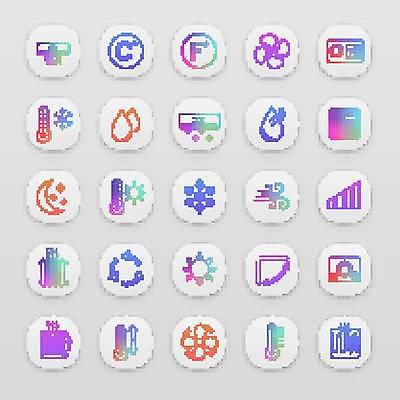 EPS 해외이미지 백그라운드 일러스트 모바일 세트 디지털 웹 기계 장비 추위 신선 뜨거움 부채 플랫 어플리케이션 시원함 난방기 스마트 서비스 전자 팩 시스템 난방 온도 UI 고립 냉각기 린스 인터페이스 제어 사용자 안락 해외일러스트 컨셉 인터넷 화장품 난방용품 파일형식 벡터 이미지허브