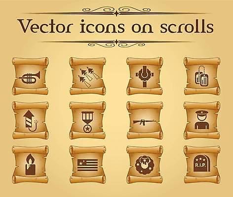 EPS 해외이미지 일러스트 촛불 군용기 사람모양 폭죽 사람없음 세트 갈색 총 무덤 빈티지 성조기 두루마리 심볼 트럼펫 스크롤 양피지 훈장 크리스마스리스 해외일러스트 모양 무기 컬러 컨셉 초 비행기 군대 화환 국기 금관악기 파일형식 벡터 이미지허브